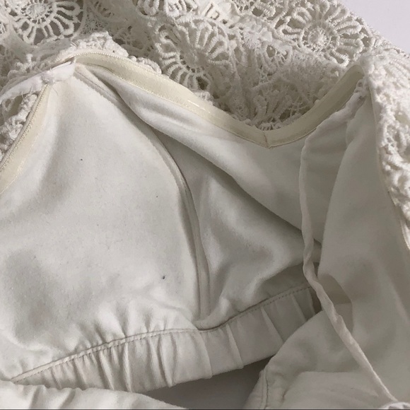 Free People Cream Sydney Lace Tube Top Small - Picture 4 of 8